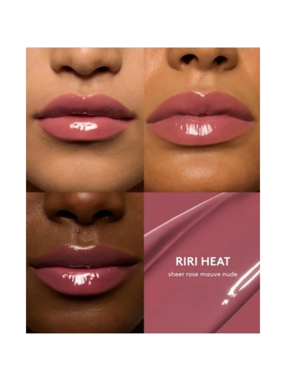 FENTY BEAUTY Gloss Bomb Heat Lip Luminizer + Plumper in RiRi Heat - .30 oz NIB